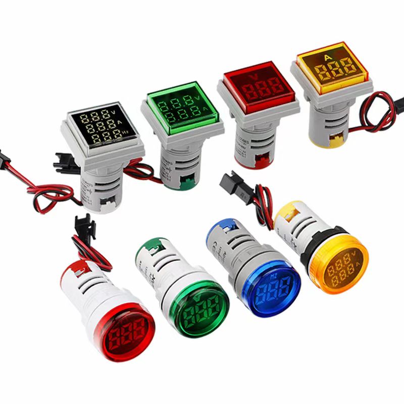 22 mm Mini voltmetro /amperometro /Hertz Meter LED Indicatore digitale Luce