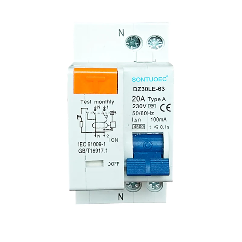 1p+n tipo elettronico RCBO