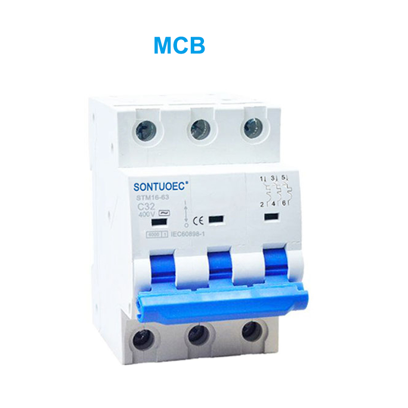 STM16-63 Interruttore a circuito in miniatura 6KA 1P 2P 3P 4P 16A 230/400V MCB