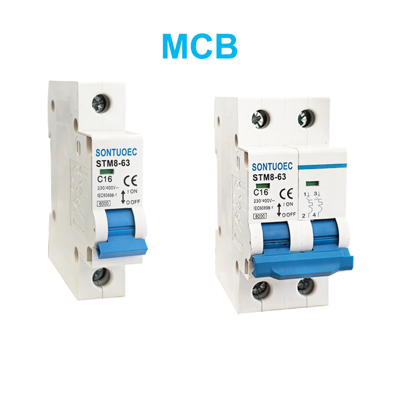 STM8-63 Interruttore a circuito in miniatura 6KA 1P 2P 3P 4P 16A 230/400V