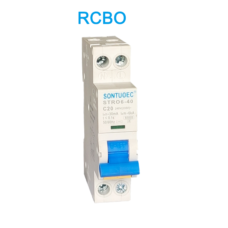STro6-40 Interruttore a circuito Din Rail Type Installation RCBO