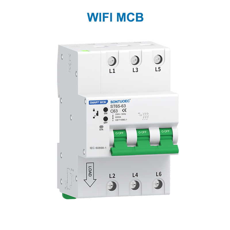 WiFi RS485 Multifunzionale IoT Intelligente MCB RCBO Intelligente Micro Interruttore
